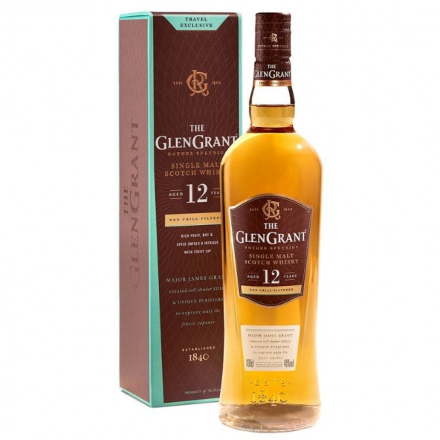 格蘭冠12年 THE GLEN GRANT 12 YEAR-OLD NON-CHILL FILTERED 1L