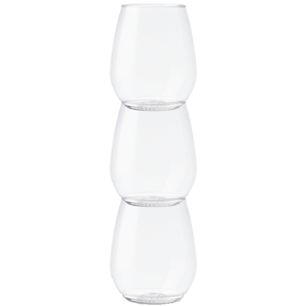 保特環保紅酒杯18盎司 塑膠無梗杯三入組 (3入) Tossware 18oz Tumbler 3 Glasses Set