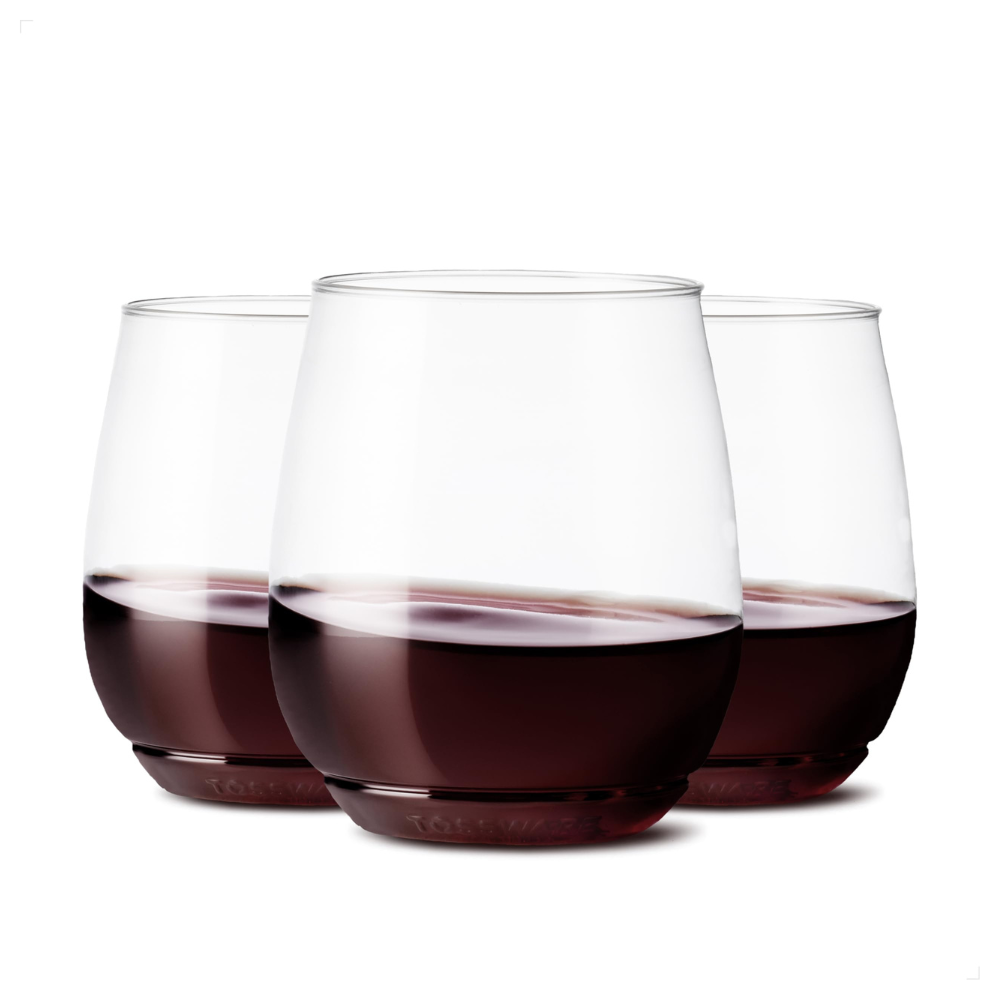 保特環保紅酒杯18盎司 塑膠無梗杯 一盒12入 Tossware 18oz Tumbler 3 Pack