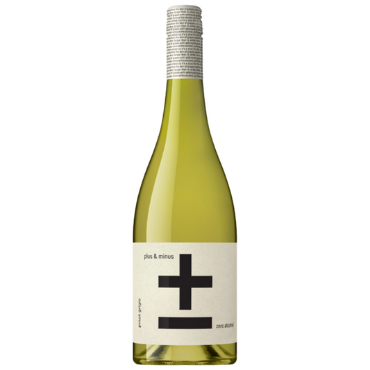 Plus & Minus 加減喝 白蘇維濃脫醇葡萄酒 無酒精白酒風味飲 Plus & Minus Zero Alcohol Pinot Grigio