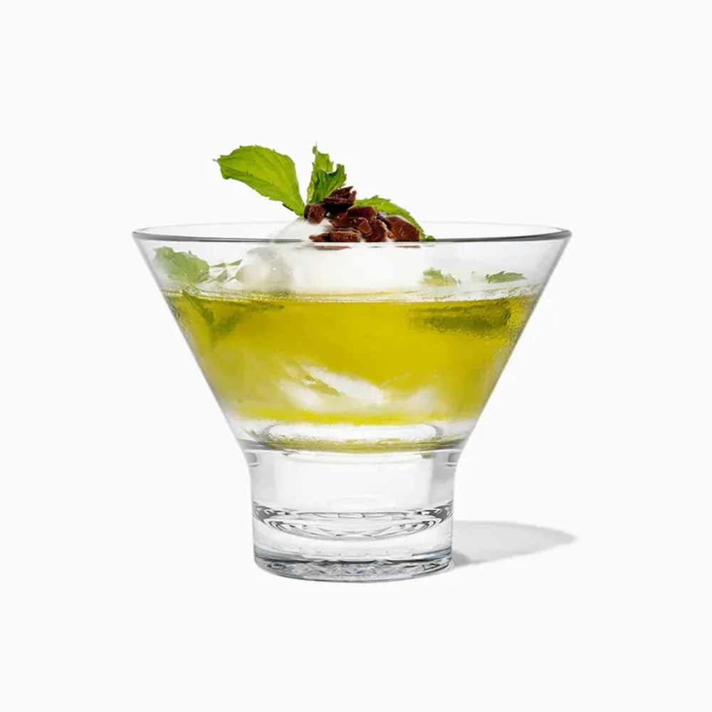 TOSSWARE 保特環保馬丁尼杯 8oz 24入 TOSSWARE Reserve 8oz Stemless Martini Glasses