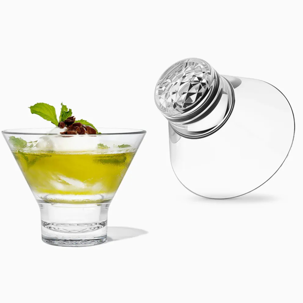 TOSSWARE 保特環保馬丁尼杯 8oz 24入 TOSSWARE Reserve 8oz Stemless Martini Glasses